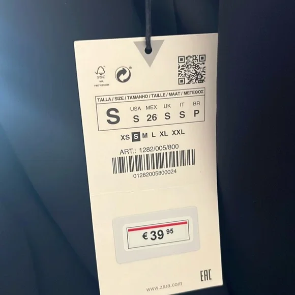 NWT Zara Black Blazer Classic Suit Jacket - Picture 3 of 5